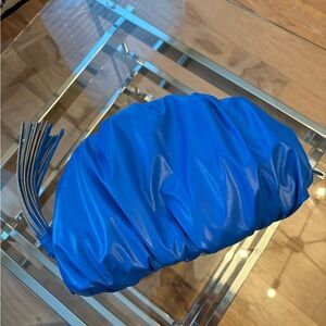 Rebecca Minkoff Vibrant Blue Ruched Clutch